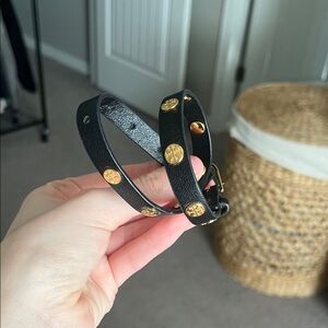 Tory Burch Black and Gold Bracelet